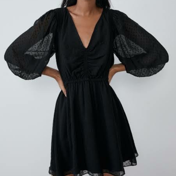 Zara Dresses & Skirts - Zara double fabric dress